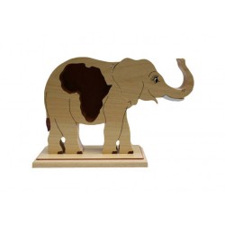 ELEPHANT Grand Modèle - Tirelire en bois