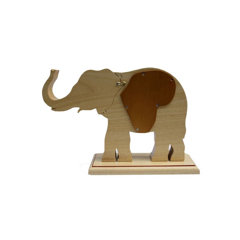 ELEPHANT Grand Modèle - Tirelire en bois 