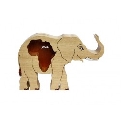 ELEPHANT Petit Modèle - Tirelire en bois 